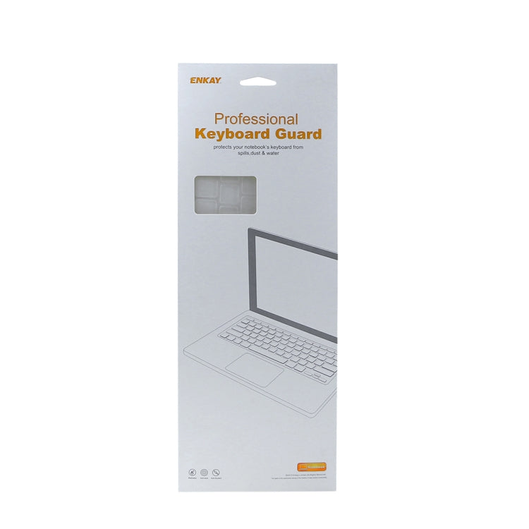 ENKAY TPU Tastaturschutzabdeckung für 2015 MacBook 12 Zoll (A1534) / MacBook Pro 13,3 Zoll ohne Touch Bar (A1708), Europa-Version, EU-Version