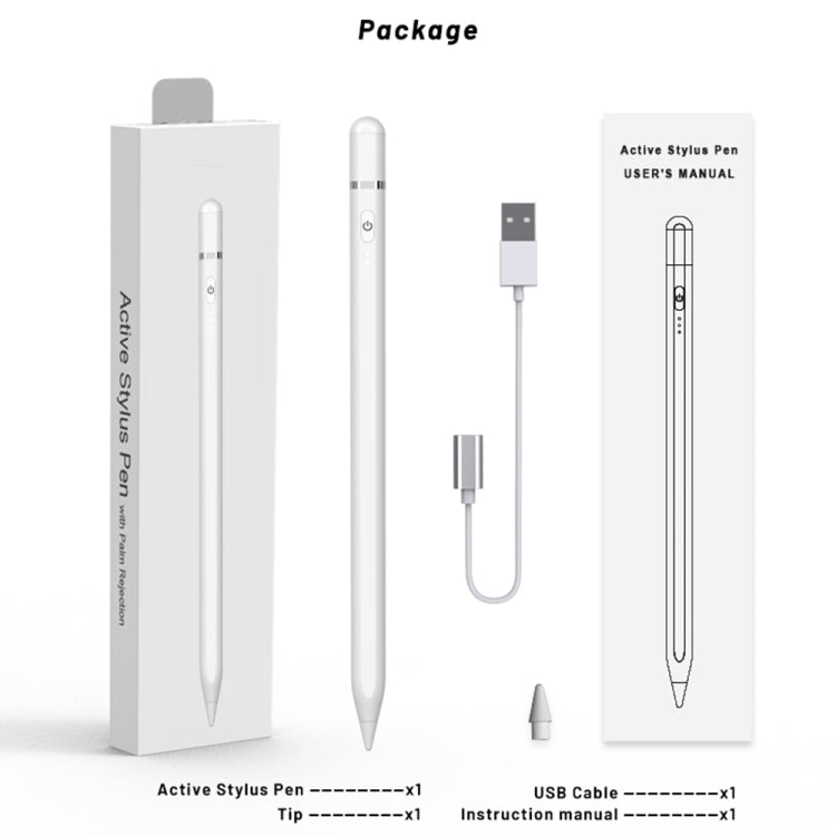 P7-LS Aktiver kapazitiver Stylus mit Handballenerkennung für iPad ab 2018, P7-LS