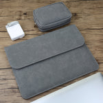 2 in 1 Horizontale matte Leder-Innentasche für Laptop + Netzteiltasche für MacBook Air 11,6 Zoll A1465 (2012 - 2015) / A1370 (2010 - 2011), MacBook Air 11,6 Zoll A1465 (2012 - 2015) / A1370 (2010 - 2011)