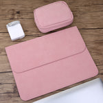 2 in 1 Horizontale matte Leder-Innentasche für Laptop + Netzteiltasche für MacBook 12 Zoll A1534 (2015 - 2017), MacBook 12 Zoll A1534 (2015 - 2017)