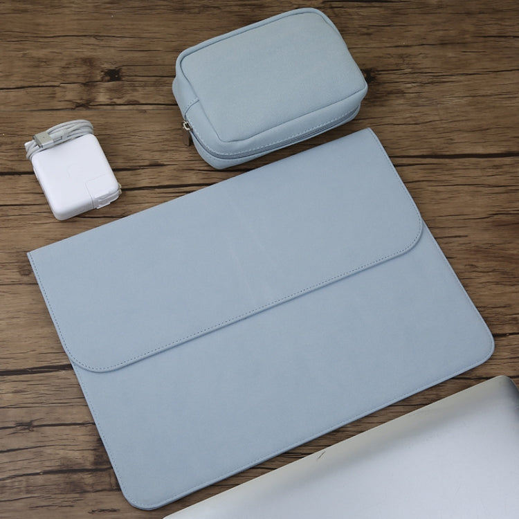 2 in 1 Horizontale matte Leder-Innentasche für Laptop + Netzteiltasche für MacBook 12 Zoll A1534 (2015 - 2017), MacBook 12 Zoll A1534 (2015 - 2017)
