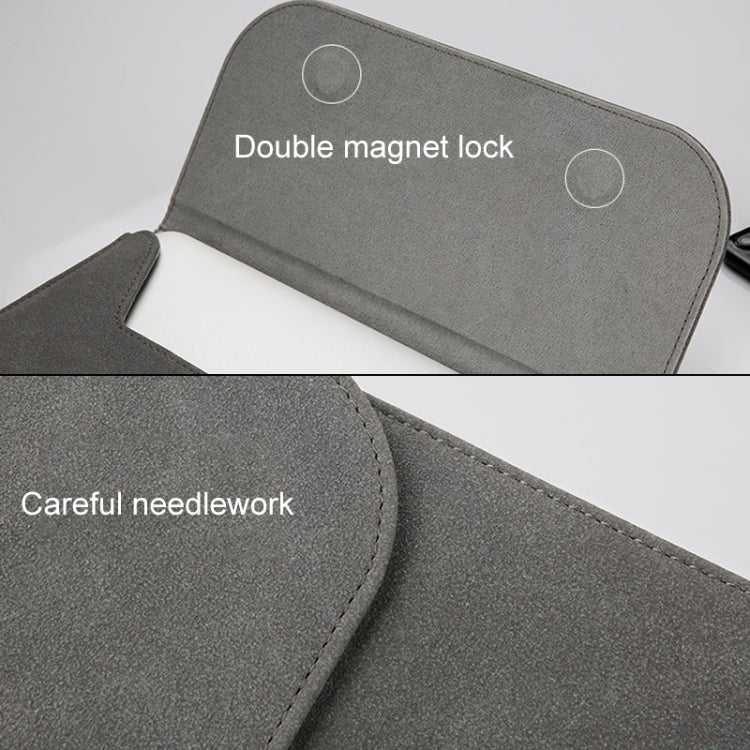 2 in 1 Horizontale matte Leder-Innentasche für Laptop + Netzteiltasche für MacBook Air 13,3 Zoll A1466 (2012 - 2017) / A1369 (2010 - 2012), MacBook Air 13,3 Zoll A1466 (2012 - 2017) / A1369 (2010 - 2012)