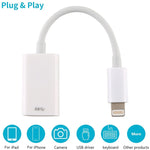 NK102 8 Pin Stecker zu Einzel USB Buchse Kameraadapter, Unterstützt iOS 13.0 und höheres System