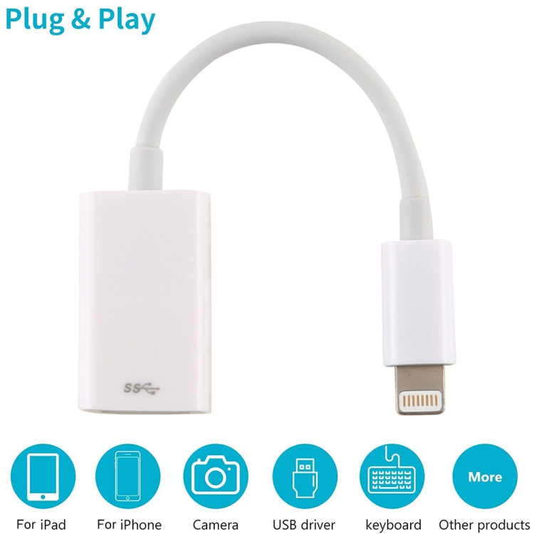 NK102 8 Pin Stecker zu Einzel USB Buchse Kameraadapter, Unterstützt iOS 13.0 und höheres System