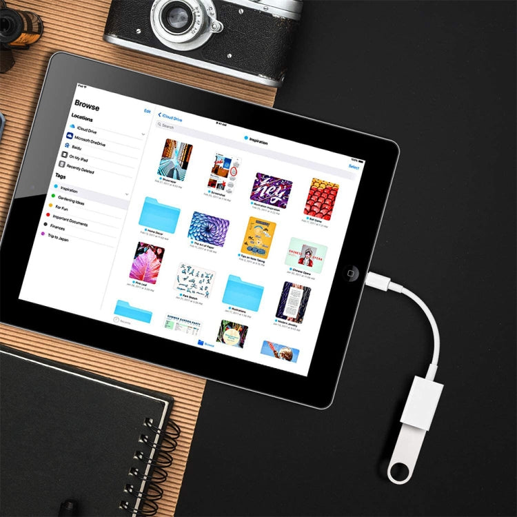 NK102 8 Pin Stecker zu Einzel USB Buchse Kameraadapter, Unterstützt iOS 13.0 und höheres System
