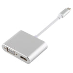 4-in-1 USB / Typ-C auf 4K HDMI + VGA + USB 3.0 Schnittstelle Multifunktionsadapter