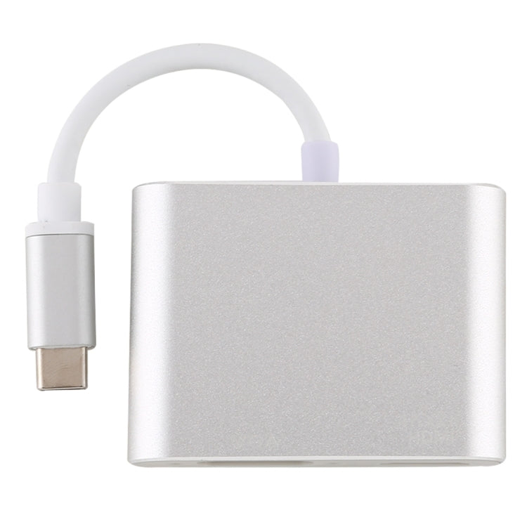4-in-1 USB / Typ-C auf 4K HDMI + VGA + USB 3.0 Schnittstelle Multifunktionsadapter