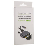 4-in-1 USB / Typ-C auf 4K HDMI + VGA + USB 3.0 Schnittstelle Multifunktionsadapter