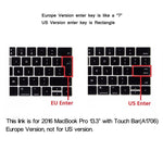 ENKAY Hat-Prince 2 in 1 Kristallklare Hartschalen-Kunststoff-Schutzhülle + Europa-Version Ultra-dünner TPU Tastaturschutz für 2016 MacBook Pro 13,3 Zoll mit Touch Bar (A1706), 13,3 Zoll mit Touch Bar Europa-Version