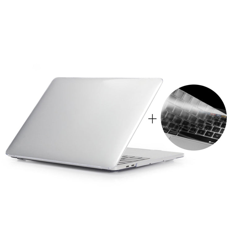 ENKAY Hat-Prince 2 in 1 Kristallklare Hartschalen-Kunststoff-Schutzhülle + Europa-Version Ultra-dünner TPU Tastaturschutz für 2016 MacBook Pro 13,3 Zoll ohne Touch Bar (A1708), 13,3 Zoll ohne Touch Bar Europa-Version
