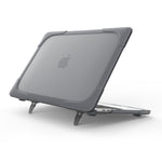 Für MacBook Pro 13,3 Zoll (A1708) & mit Touch Bar (A1706) Laptop TPU + PC Klappbare stoßfeste Schutzhülle mit Halter, Für MacBook Pro 13,3 Zoll mit Touch Bar