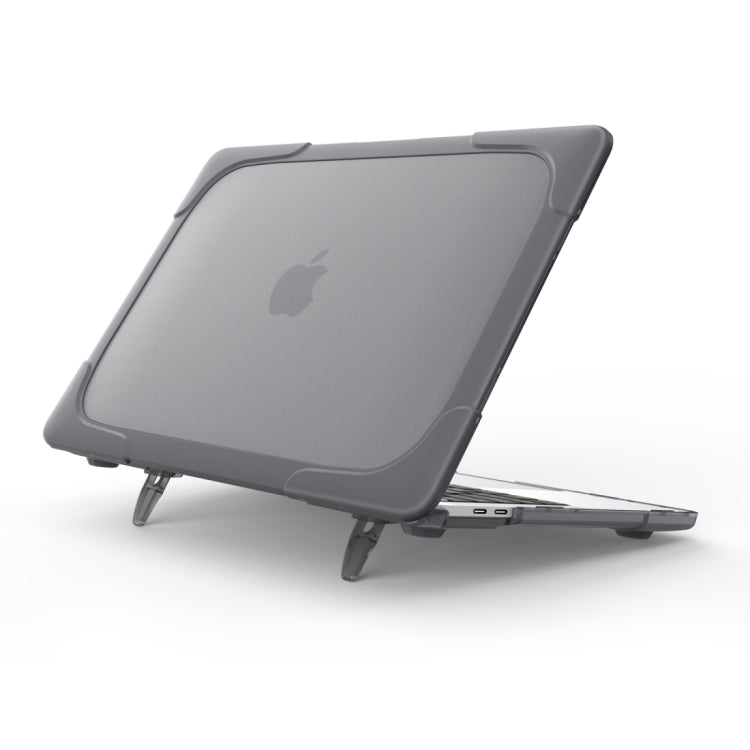 Für MacBook Pro 13,3 Zoll (A1708) & mit Touch Bar (A1706) Laptop TPU + PC Klappbare stoßfeste Schutzhülle mit Halter, Für MacBook Pro 13,3 Zoll mit Touch Bar