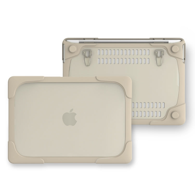 Für MacBook Pro 13,3 Zoll (A1708) & mit Touch Bar (A1706) Laptop TPU + PC Klappbare stoßfeste Schutzhülle mit Halter, Für MacBook Pro 13,3 Zoll mit Touch Bar