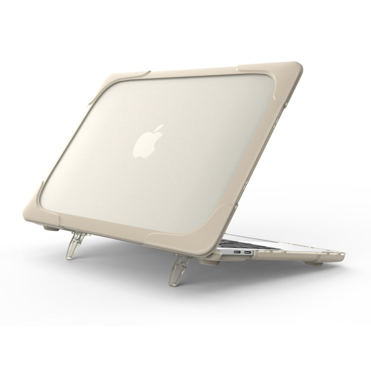 Für MacBook Pro 13,3 Zoll (A1708) & mit Touch Bar (A1706) Laptop TPU + PC Klappbare stoßfeste Schutzhülle mit Halter, Für MacBook Pro 13,3 Zoll mit Touch Bar