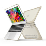 Für MacBook Pro 13,3 Zoll (A1708) & mit Touch Bar (A1706) Laptop TPU + PC Klappbare stoßfeste Schutzhülle mit Halter, Für MacBook Pro 13,3 Zoll mit Touch Bar