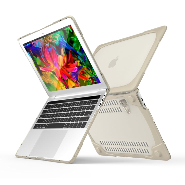 Für MacBook Pro 13,3 Zoll (A1708) & mit Touch Bar (A1706) Laptop TPU + PC Klappbare stoßfeste Schutzhülle mit Halter, Für MacBook Pro 13,3 Zoll mit Touch Bar
