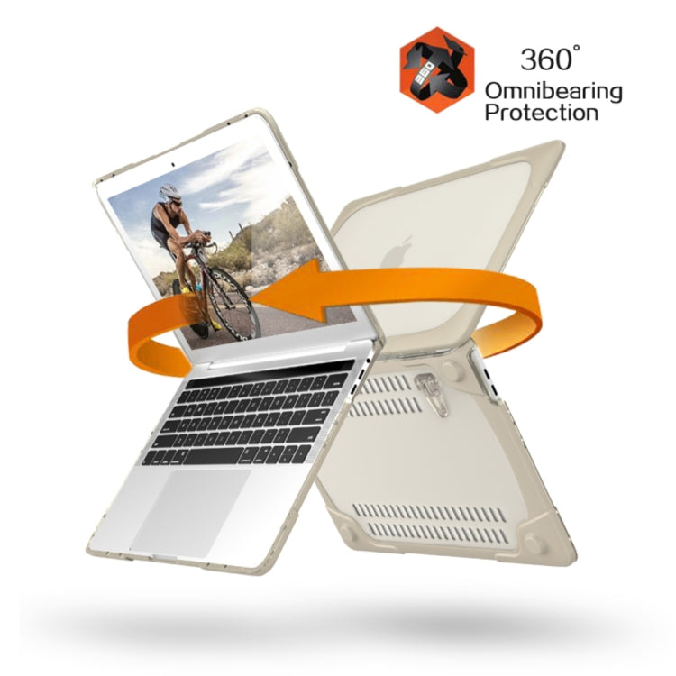Für MacBook Pro 13,3 Zoll (A1708) & mit Touch Bar (A1706) Laptop TPU + PC Klappbare stoßfeste Schutzhülle mit Halter, Für MacBook Pro 13,3 Zoll mit Touch Bar