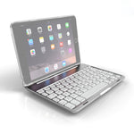 F8SM+ Laptop-Version Bunte hintergrundbeleuchtete Aluminiumlegierung Bluetooth-Tastatur Tablet-Hülle für iPad mini 4 / mini 5