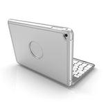 F8SM+ Laptop-Version Bunte hintergrundbeleuchtete Aluminiumlegierung Bluetooth-Tastatur Tablet-Hülle für iPad mini 4 / mini 5