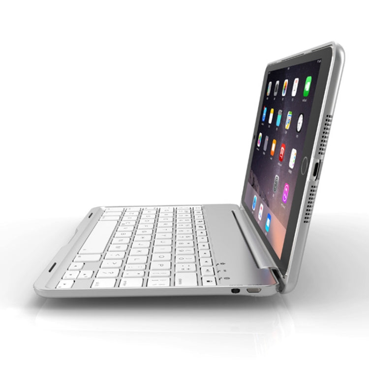 F8SM+ Laptop-Version Bunte hintergrundbeleuchtete Aluminiumlegierung Bluetooth-Tastatur Tablet-Hülle für iPad mini 4 / mini 5