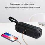 awei Y280 IPX4 Bluetooth-Lautsprecher Powerbank mit verbessertem Bass, integriertem Mikrofon, Unterstützung für FM / USB / TF-Karte / AUX, Y280