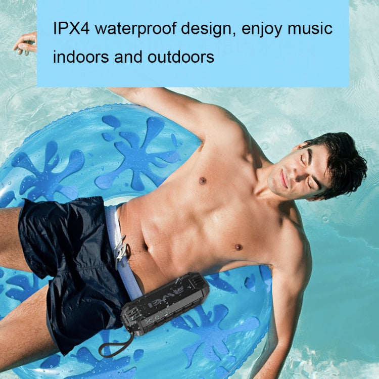 awei Y280 IPX4 Bluetooth-Lautsprecher Powerbank mit verbessertem Bass, integriertem Mikrofon, Unterstützung für FM / USB / TF-Karte / AUX, Y280