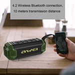 awei Y280 IPX4 Bluetooth-Lautsprecher Powerbank mit verbessertem Bass, integriertem Mikrofon, Unterstützung für FM / USB / TF-Karte / AUX, Y280