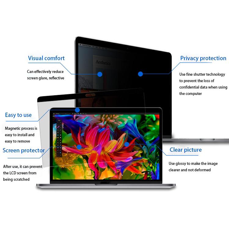 Magnetische Privacy Anti-Glare PET Bildschirmschutzfolie für MacBook Air 13,3 Zoll (A1466 / A1369), Air 13,3 (A1466 / A1369)