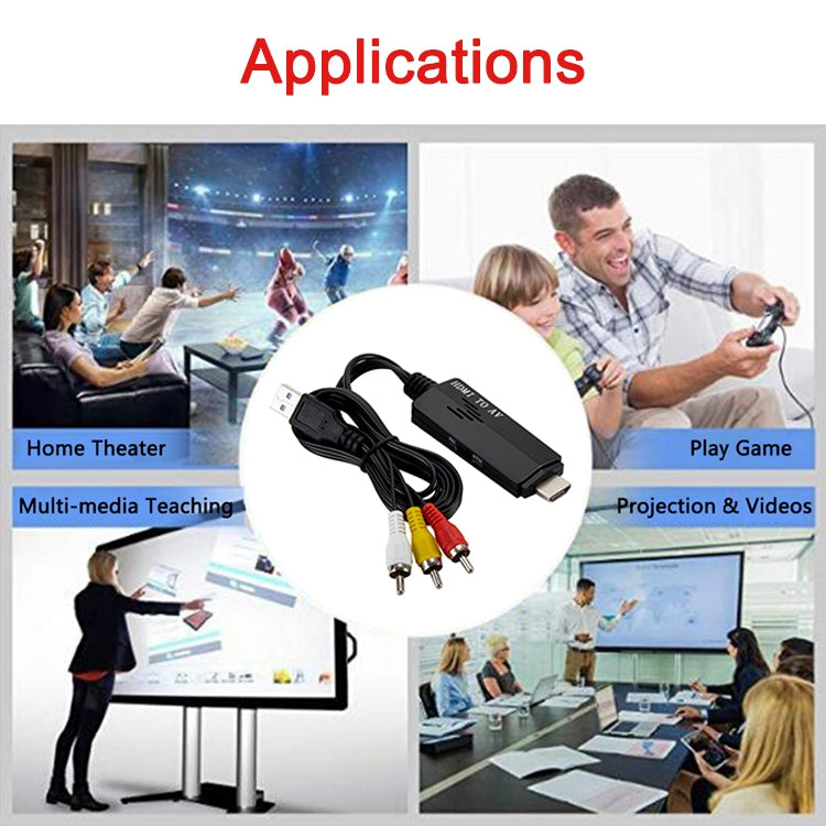 HDMI zu RCA 1080P Konverter Adapterkabel