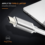 USB-C / Type-C 3.1 Stecker zu DP Buchse HD Konverter, Länge: 12cm