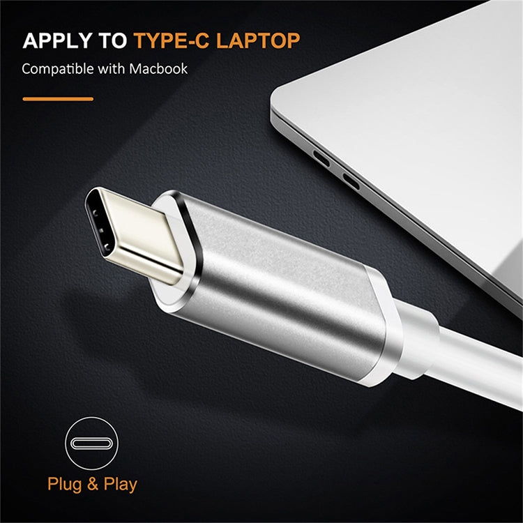 USB-C / Type-C 3.1 Stecker zu DP Buchse HD Konverter, Länge: 12cm