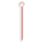 Niedliche Cartoon Silikon Schutzhülle für Apple Pencil 2 (Katzenklaue Pink), Für Apple Pencil 2