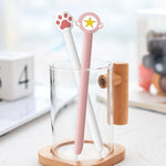 Niedliche Cartoon Silikon Schutzhülle für Apple Pencil 2 (Katzenklaue Pink), Für Apple Pencil 2