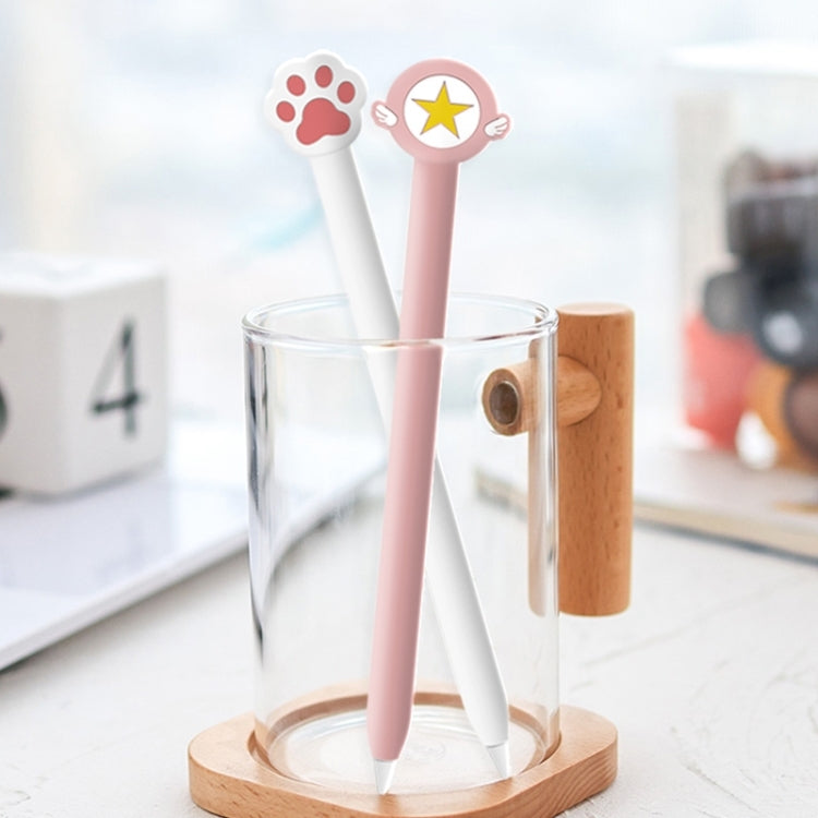 Niedliche Cartoon Silikon Schutzhülle für Apple Pencil 2 (Katzenklaue Pink), Für Apple Pencil 2