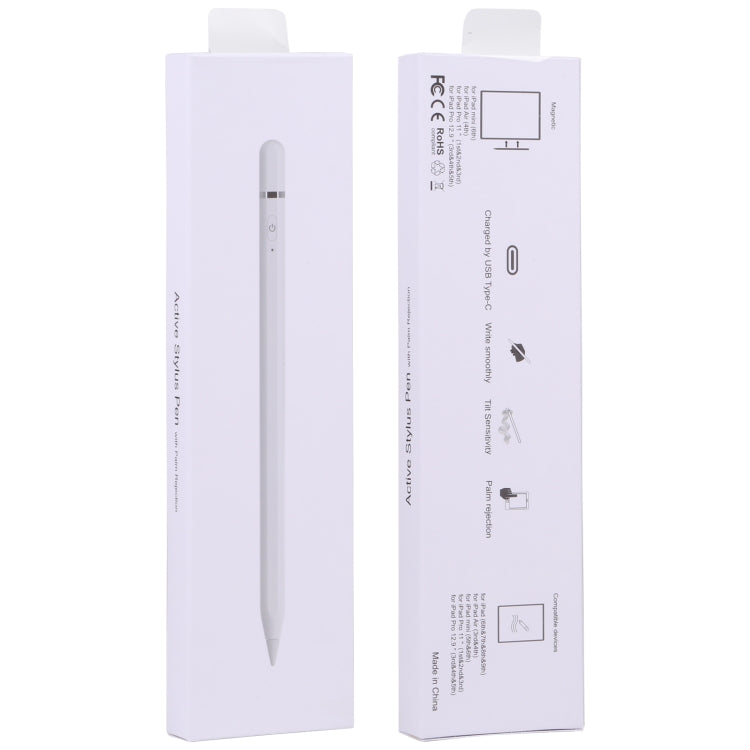 P7-C Aktiver kapazitiver Stylus-Stift mit Handballenerkennung für iPad ab 2018 Version, P7-C / Type-C