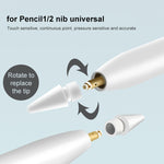 2 Stück Originale Stylus-Spitzen für Apple Pencil 1 / 2, Stylus-Spitze (2 Stück)