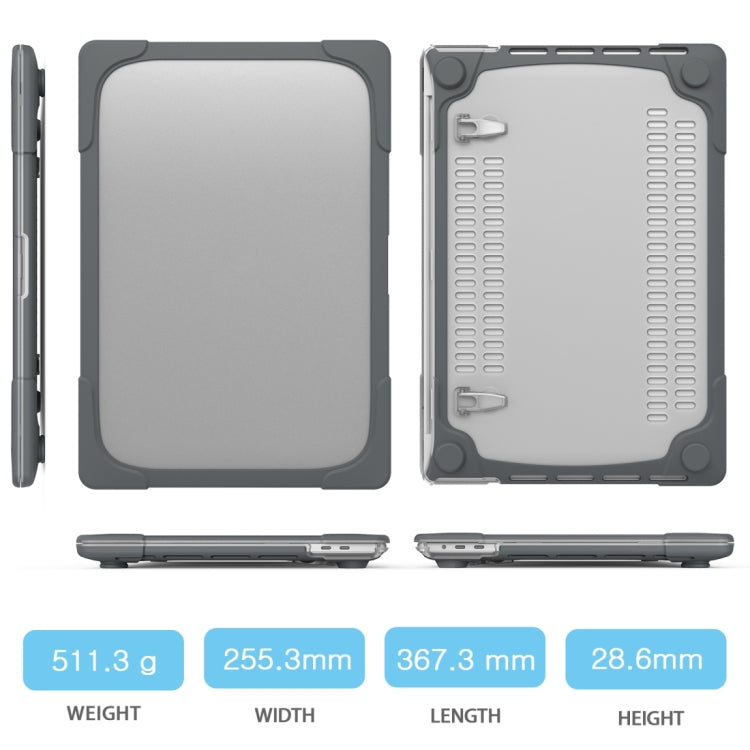 Für MacBook Pro 16 Zoll A2141 (2019) PC + TPU Zweifarbige Laptop Schutzhülle