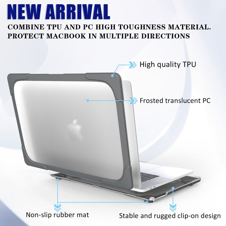 Für MacBook Pro 16 Zoll A2141 (2019) PC + TPU Zweifarbige Laptop Schutzhülle