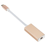 USB-C / Type-C 3.1 Stecker zu Mini DP Buchse HD Konverter, Länge: 12cm, Silber, Gold
