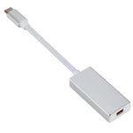 USB-C / Type-C 3.1 Stecker zu Mini DP Buchse HD Konverter, Länge: 12cm, Silber, Gold