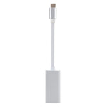 USB-C / Type-C 3.1 Stecker zu Mini DP Buchse HD Konverter, Länge: 12cm, Silber, Gold