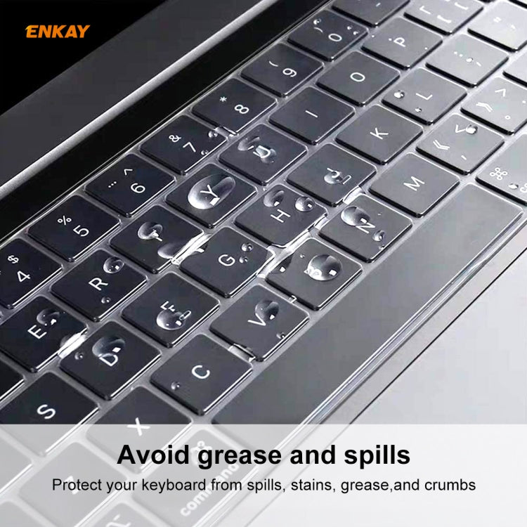 ENKAY TPU Tastaturschutz für MacBook Pro 13,3 Zoll A1706 / A1989 / A2159 & Pro 15,4 Zoll A1707 / A1990 (mit Touch Bar), US-Version