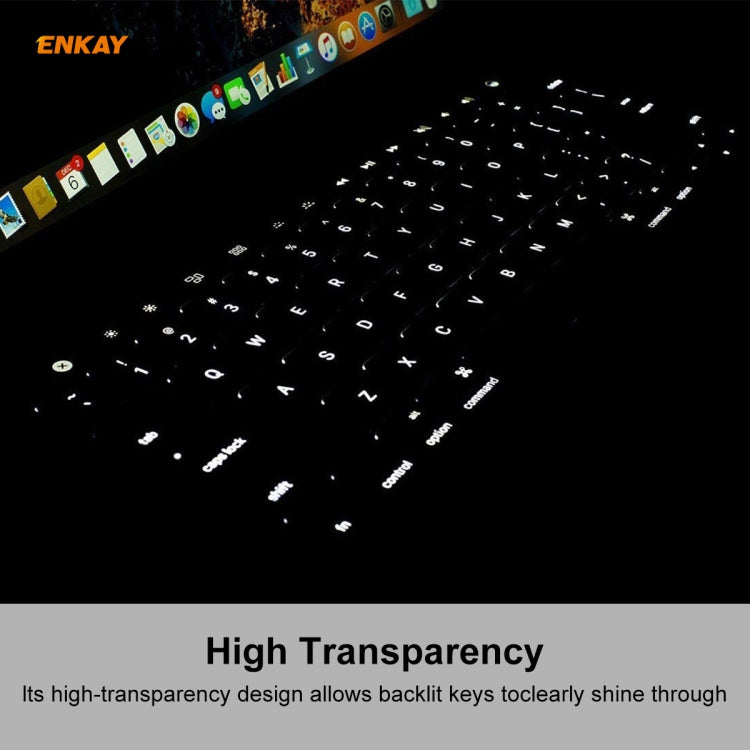 ENKAY TPU Tastaturschutz für MacBook Pro 13,3 Zoll A1706 / A1989 / A2159 & Pro 15,4 Zoll A1707 / A1990 (mit Touch Bar), US-Version