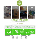 Richwell 32 GB High Speed ​​Class 10 Micro SD (TF) Speicherkarte, 32 GB