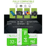 Richwell 32 GB High Speed ​​Class 10 Micro SD (TF) Speicherkarte, 32 GB