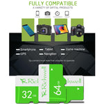Richwell 32 GB High Speed ​​Class 10 Micro SD (TF) Speicherkarte, 32 GB