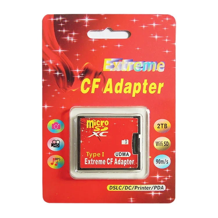 Micro-SD-zu-CF-Compact-Flash-Speicherkartenadapter, 1-Buchse, 1-Buchse