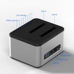 Blueendless 2,5 / 3,5 Zoll SATA USB 3.0 2-Bay Offline-Kopier-Festplatten-Dock