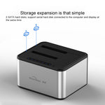 Blueendless 2,5 / 3,5 Zoll SATA USB 3.0 2-Bay Offline-Kopier-Festplatten-Dock