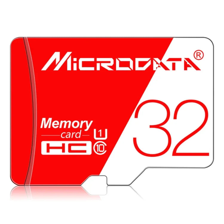 MICRODATA 32 GB High Speed ​​U1 Rot und Weiß TF (Micro SD) Speicherkarte, 32 GB